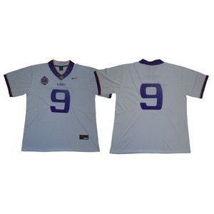 LSU Tigers Joe Burrow White Jersey